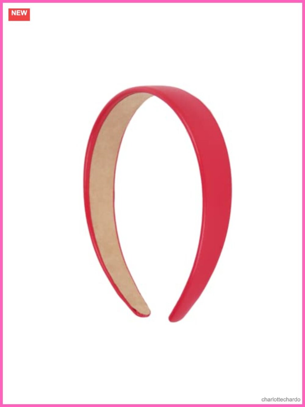1 Inch Vegan Leather Headband Non-Slip Hair Accessory